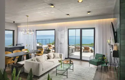 Vila 396 m², Rabac - pogled na more i bazen - 11