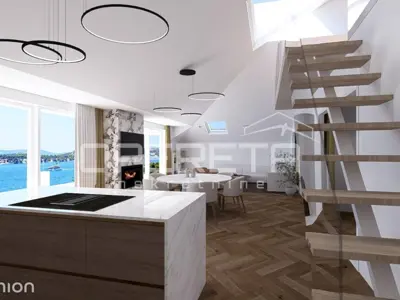 Apartment 138 m², Crnica, Šibenik - view of the old town - 15