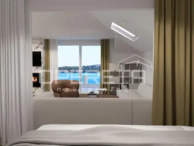 Apartment 138 m², Crnica, Šibenik - view of the old town - 16