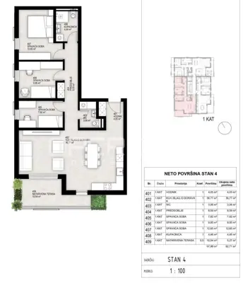 Wohnung 93 m², Sinj - Neubau mit überdachter Terrasse - 23