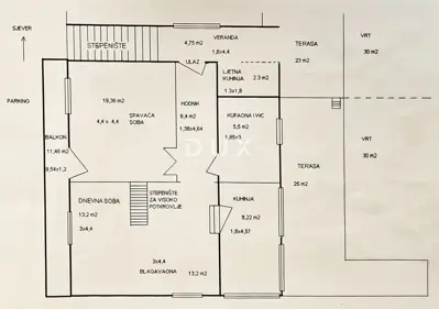 Wohnung 104 m², Rijeka Centar - Maisonette, Terrasse 40 m² - 23