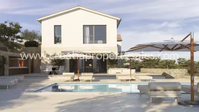 Villa, Split, luxuriöse Villa in ruhiger dalmatinischer Umgebung - 4