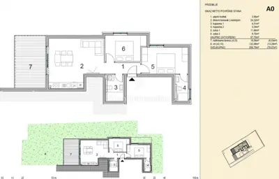 Apartment 82 m², Novalja - garden 133 m² and terrace - 12
