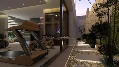 Vila 315 m², Starigrad - bazen i pogled na more - 16