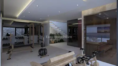 Vila 315 m², Starigrad - bazen i pogled na more - 15