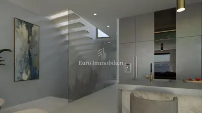 Vila 315 m², Starigrad - bazen i pogled na more - 12