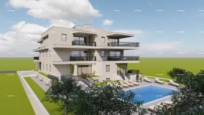 Wohnung 60 m², Lovrečica bei Umag, Neubau mit Pool