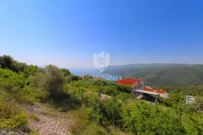 Rabac, Baugrundstück mit atemberaubendem Panoramablick auf das Meer - 7