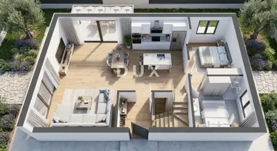 Doppelhaus 261 m², Mala Buna - 2 Wohneinheiten - 2