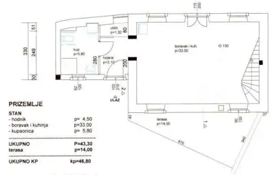 Steinhaus, Svetvinčenat, Renovierungsprojekt und Baugenehmigung - 3