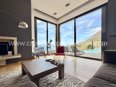 Vila 200 m², Omiš - pogled na more i bazen - 13