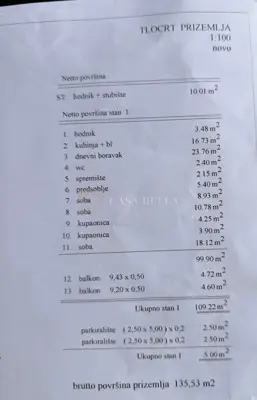 Stan u Rijeci, Podmurvice - novogradnja, 3 sobe - 6