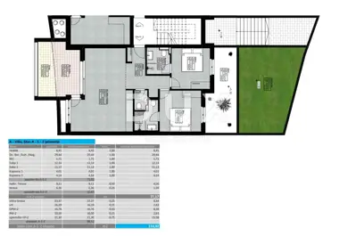 OPATIJA, LOVRAN - stan novogradnja, 114,92 m², DB+2S s panoramskim pogledom na more - 6