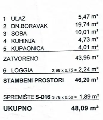 Wohnung 48 m², Malešnica, wie neu, 2-Zimmer mit Loggia - 14