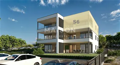 Stan 77,50 m², Mandre - balkon s pogledom na more - 2