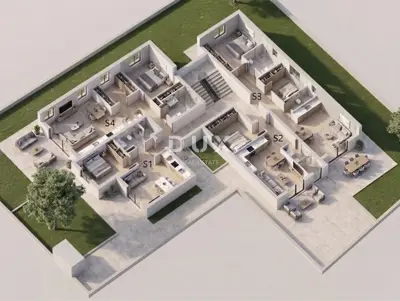 Zadar, Crvene kuće, 2 Zimmer Wohnung, 82,08 m², Erdgeschoss - 5