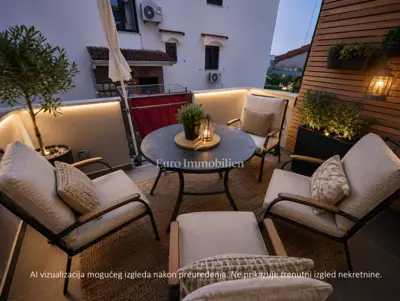 Stan u Malinskoj, 2 spavaće sobe i balkon - 21
