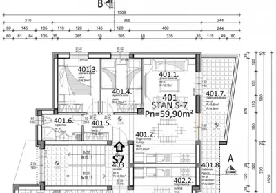 Mandre - penthouse s terasom i pogledom na more - 16