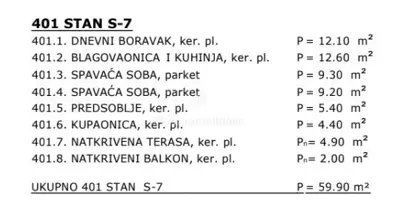 Mandre - penthouse s terasom i pogledom na more - 15