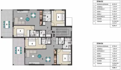 Apartment with sea view - Pag Island - 4