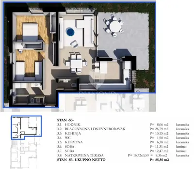 Apartment in Labin, new build near the center and Rabac - 3