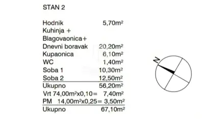 Zagreb, Klara, trosoban stan 67,10 m² s parkirngom, prodaja - 7