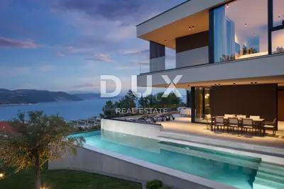Haus 245 m², Rabac - Pool und Meerblick