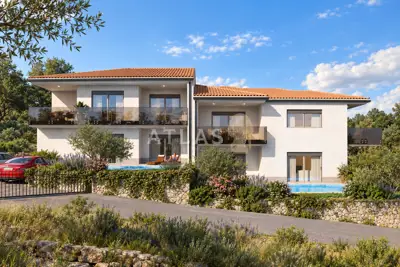 Apartment 94,4 m², Vrbnik - Meerblick und Balkon - 3