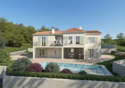 Villa 180 m², Pićan - modern under construction with a pool - 2