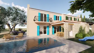 Krk surroundings, plot with building permit!