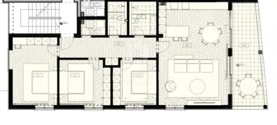 Stan 138,5 m², Umag okolica - 3 spavaće sobe, terasa - 9
