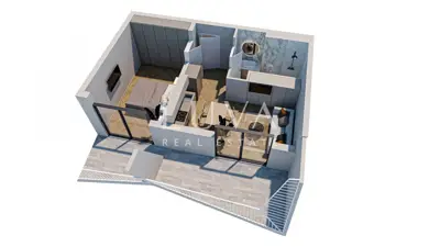Wohnung 52,8 m², Stobreč - 2 Zimmer, überdachter Balkon - 2