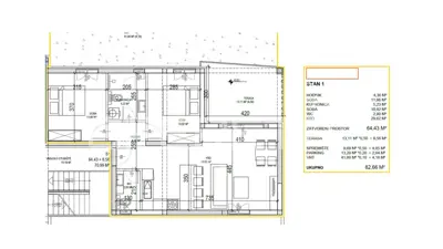 Apartment for sale in Sveti Filip i Jakov, 83 m² - 2