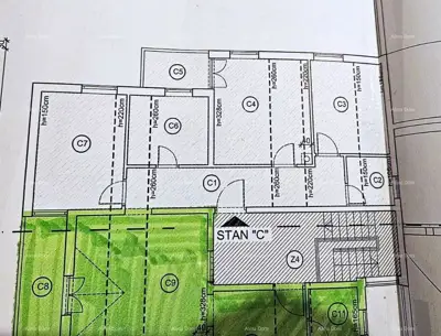 Pula – Busoler, Vier-Zimmer-Wohnung im Rohbauzustand - 12