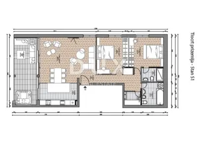 Wohnung 107 m², Opatija - Centar, Terrasse 19 m² und Garage - 6