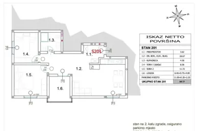 Wohnung 64 m², Peroj - ruhige Siedlung in Meeresnähe - 15