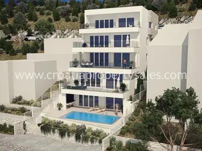 Residential building 602 m², Primošten - first row to the sea