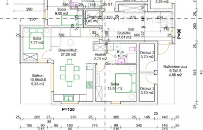 Stan 67 m², Peroj - vrt 122 m² i 2 parkirna mjesta - 6