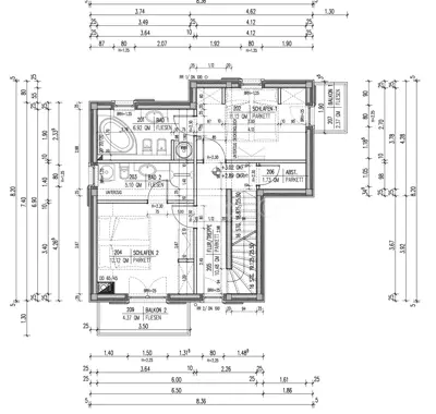 Vila 136m², Splitska – blizina mora, panoramski pogled - 22