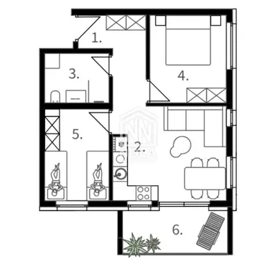 Apartment 78 m², Vodice - ground floor, private garden - 2