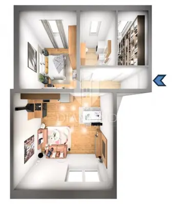 Stan 63 m², Buje - pogled na more - 16