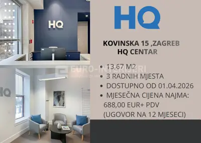 Zakup poslovnog prostora - Zagreb - Jankomir - 2 radna mjesta - 4
