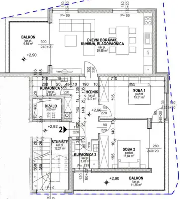 Apartment 90 m², Povljana - 60 m from the sea, sea view - 7