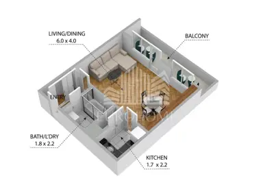 Apartment 44 m², Trešnjevka - Sjever, furnished and decorated - 14