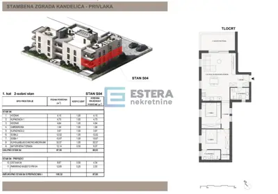 Apartment for sale in Sabunike, 87,8 m²