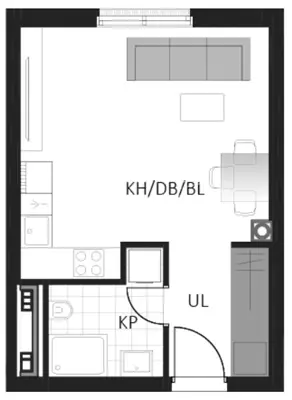 Wohnung 29 m², Delnice Zentrum - Neubau in der Lujzijanska Straße