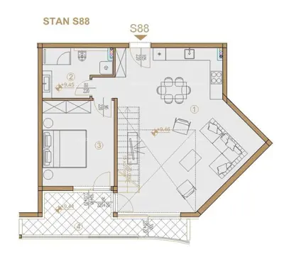 Poreč, im Bau befindliches Wohn- und Geschäftshaus mit Wohnungen und Tiefgaragen - 19