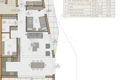 Stan 90 m², Pješčana Uvala - novogradnja s vrtom - 7