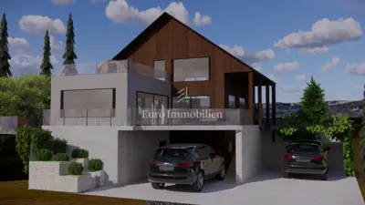 Vila u Mrkoplju, roh-bau, otvoren pogled na prirodu