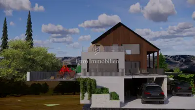 Vila u Mrkoplju, roh-bau, otvoren pogled na prirodu - 4